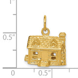 14k 3-D House Charm A0550