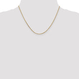 14K 26 inch 1.65mm Solid Diamond-cut Cable with Lobster Clasp Chain PEN141