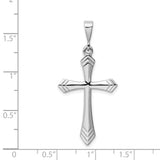 14k White Gold Passion Cross Pendant CH126