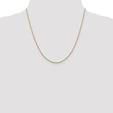 14K 14 inch 1.45mm Solid Diamond-cut Cable with Lobster Clasp Chain PEN140