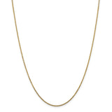 14K 14 inch 1.45mm Solid Diamond-cut Cable with Lobster Clasp Chain PEN140