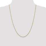 14K 14 inch 1.45mm Solid Diamond-cut Cable with Lobster Clasp Chain PEN140