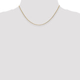 14K 14 inch .95mm Diamond-cut Cable with Lobster Clasp Chain PEN17