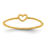14K Polished Size 7 Heart Ring R671