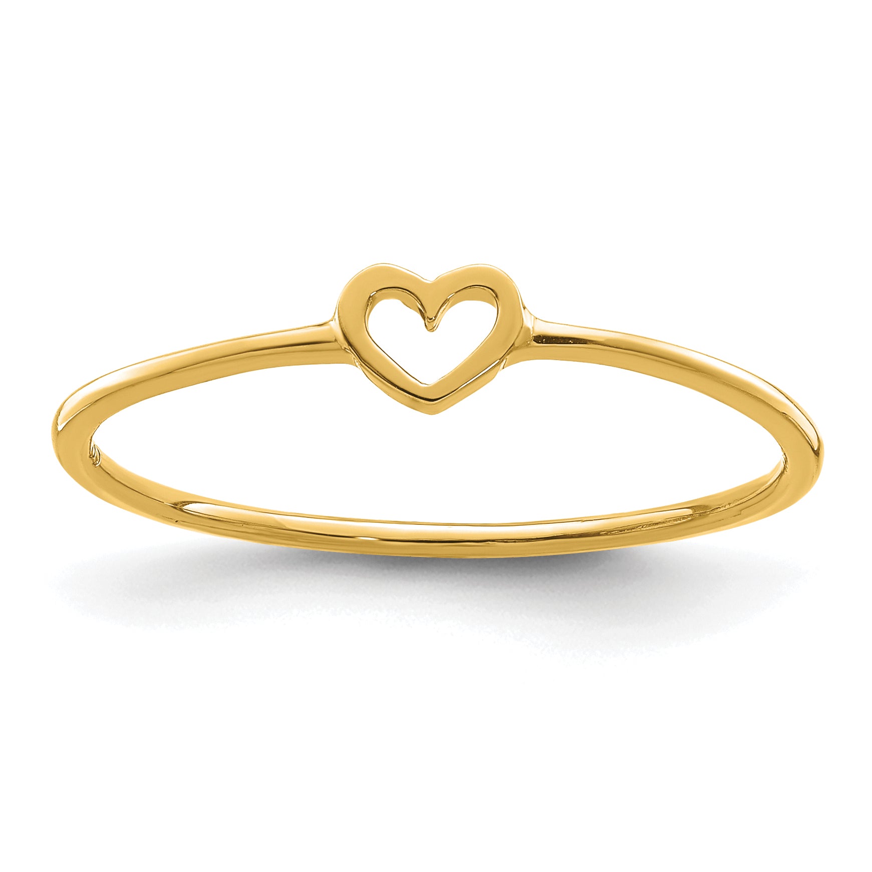 14K Polished Size 7 Heart Ring R671