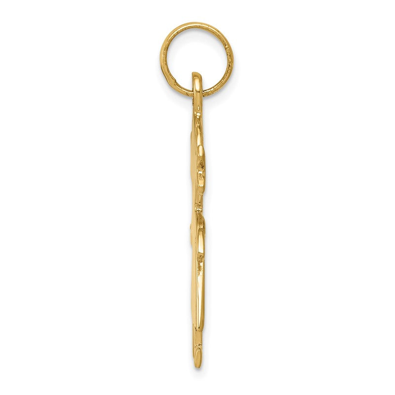 14k Satin Girl Charm K163