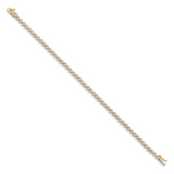 14k White Gold Complete 1 carat Diamond Illusion Setting 7 inch Tennis Bracelet BM4655