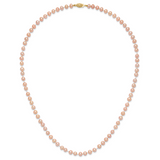 14k 5-6mm Pink Near-Round Freshwater Cultured Pearl 16 inch Necklace PPN050