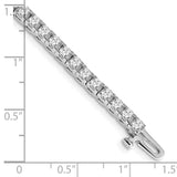 14k White Gold Complete 4.1 carat Round A Diamond 4-prong 7 inch Tennis Bracelet X733WA