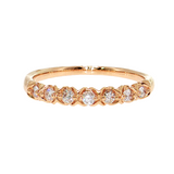 14K Rose Gold Diamond XO Wedding Band (0.20 CTW)