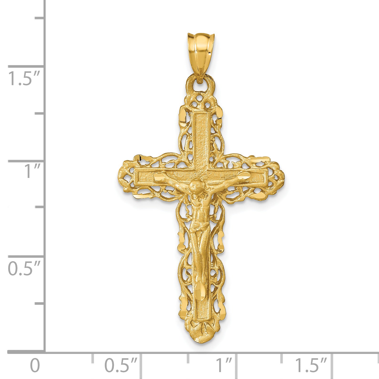 14k Crucifix Charm C152