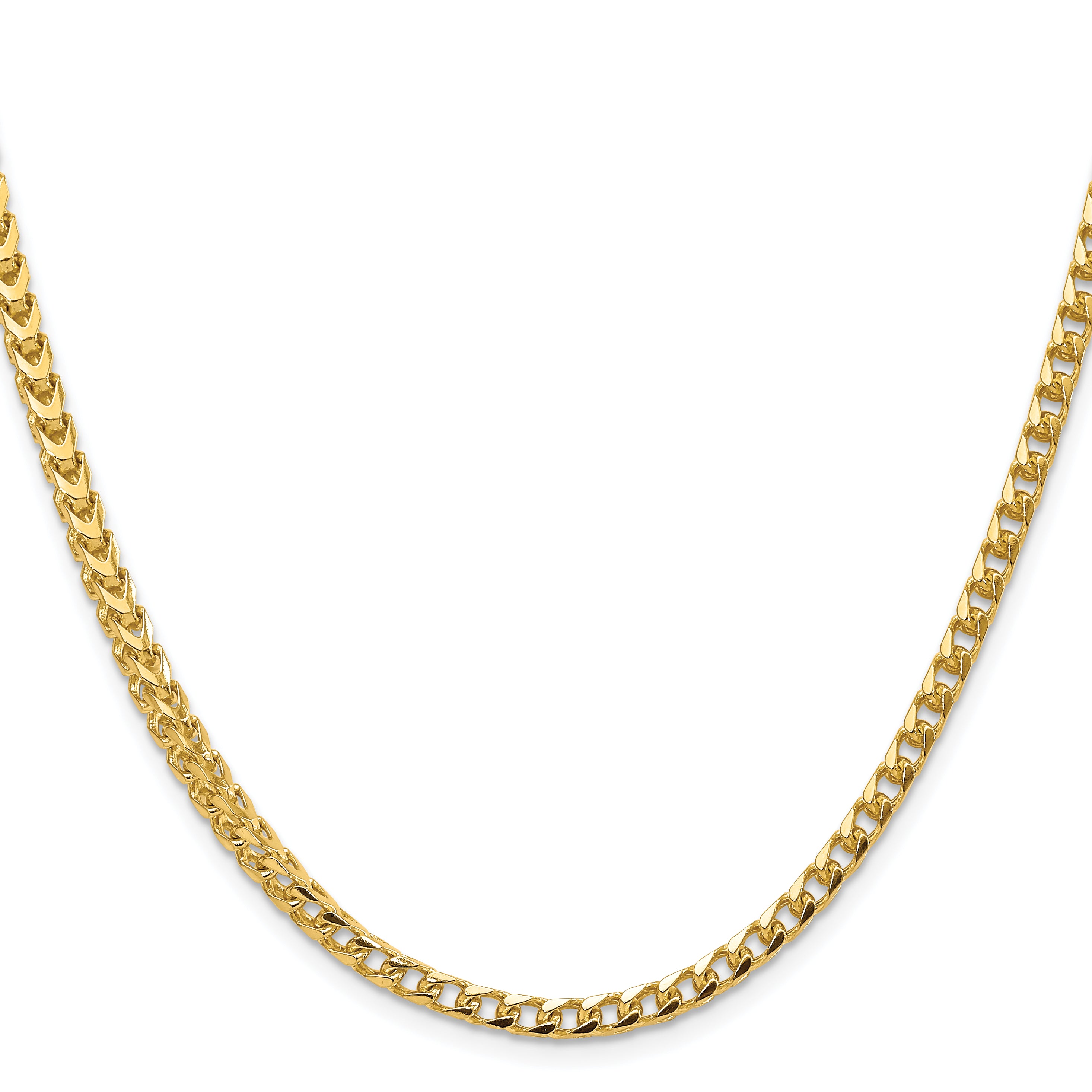 14K 18 inch 3.7mm Franco with Fancy Lobster Clasp Chain FRA120