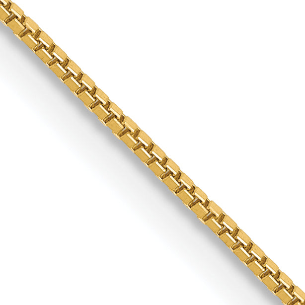 14K 14 inch .7mm Box with Lobster Clasp Chain BOX075