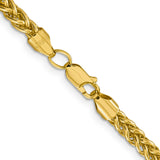 14K 26 inch 4.65mm Semi-Solid 3-Wire Wheat with Lobster Clasp Chain BC178