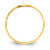 14k Polished Oval Baby Signet Ring K3849