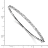 14k White Gold AA Diamond Hinged Bangle XB323AA