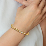 14k Complete 3.31 carat Round AA Diamond Fancy Spiral 7 inch Tennis Bracelet X2004AA
