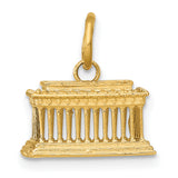 14k 3-D Lincoln Memorial Charm A0409/L