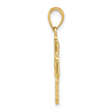 14k Polished 4-Way Medal Pendant M1456