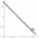 14k White Gold Complete 1.4 carat Round A Diamond 2-prong 7 inch Tennis Bracelet X10017WA