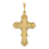 14k Fleur De Lis Cross Pendant C1965