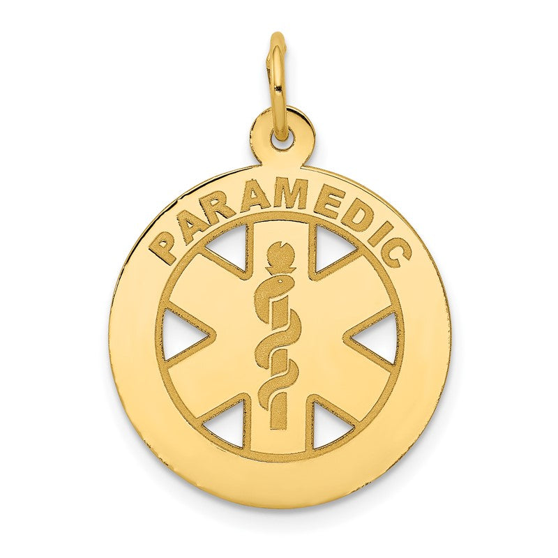 14k Medium PARAMEDIC Medical Pendant YC516