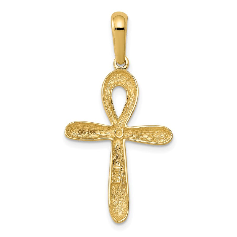 14k Ankh Cross Pendant K2277