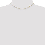 14K 14 inch .8mm Diamond-cut Cable with Lobster Clasp Chain PEN41L