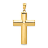 14k Hollow Cross Pendant K1206