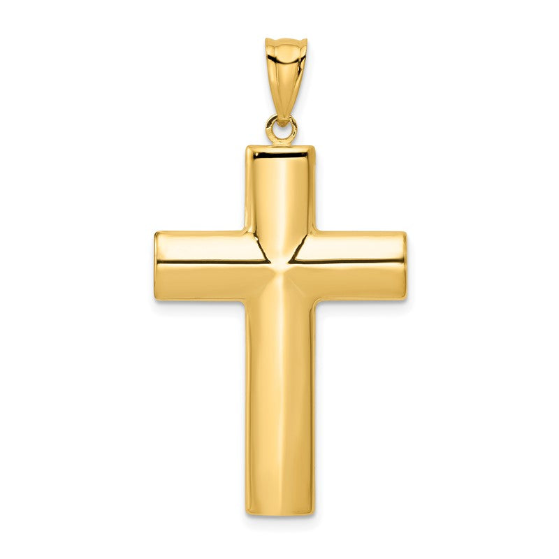 14k Hollow Cross Pendant K1206