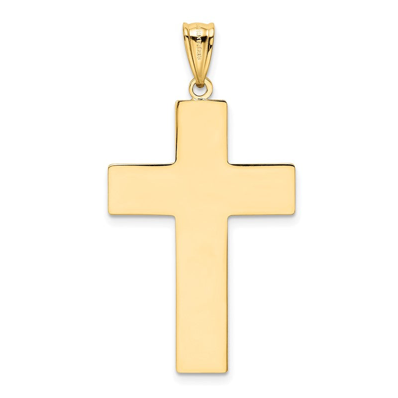 14k Hollow Cross Pendant K1206