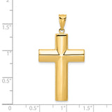 14k Hollow Cross Pendant K1206