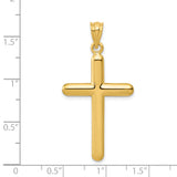 14k Polished Cross Pendant C880