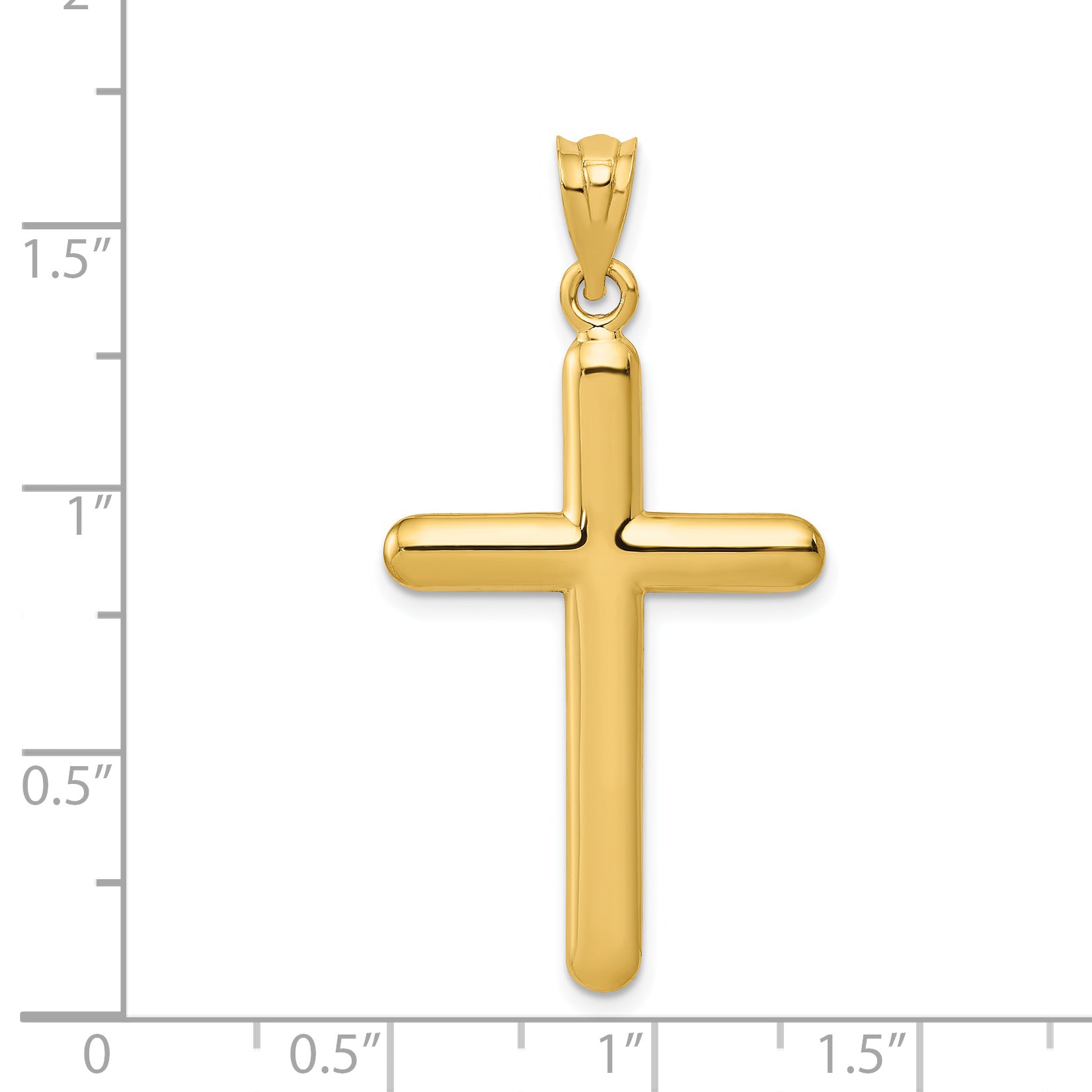 14k Polished Cross Pendant C880