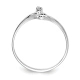 14k White Gold VS Diamond Heart Ring Y4203VS