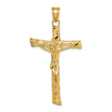 14k Rugged Tree Crucifix Pendant K2183