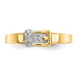 14k .01 carat Diamond Buckle Toe Ring RM5650