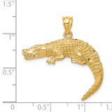 14k Alligator Pendant C128