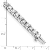 14k White Gold Complete 10.8 carat Round A Diamond 4-prong 7 inch Tennis Bracelet X2046WA