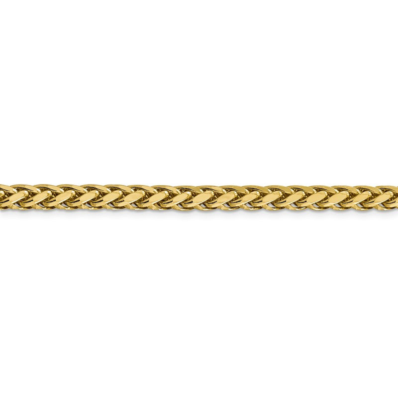 14K 18 inch 5mm Semi-Solid Diamond-cut Wheat with Lobster Clasp Chain BC186