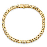 14k Complete 4.65 carat Round A Diamond 4-prong 7 inch Tennis Bracelet X734A