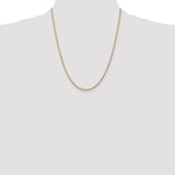 14K 26 inch 1.5mm Box with Lobster Clasp Chain BOX150
