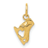 14K  3-D Ice Skate Charm A9586