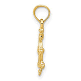14k Ship Wheel Pendant K3066