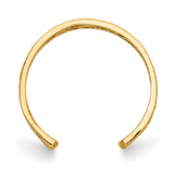 14k Polished and Diamond-cut Toe Ring K5796