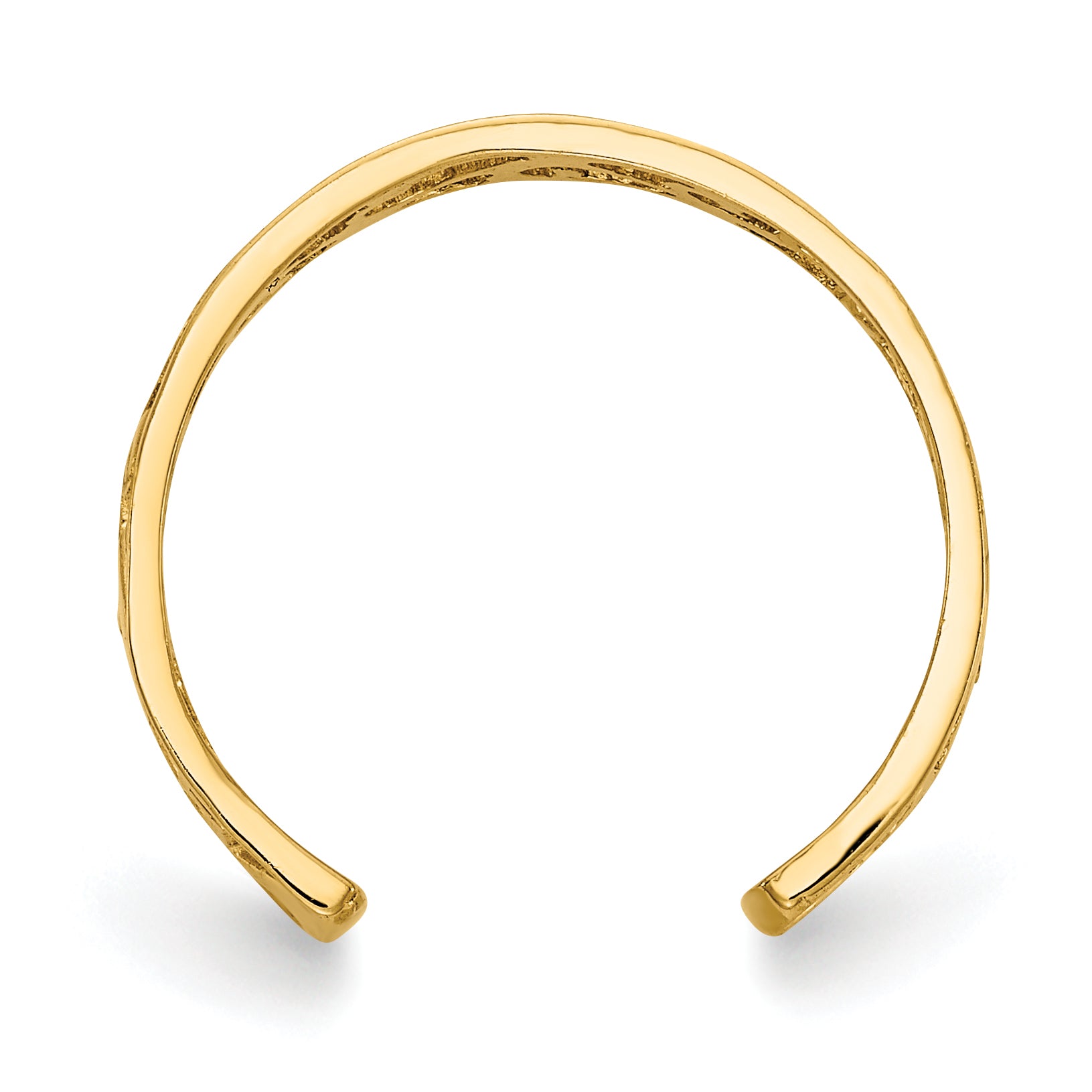 14k Polished and Diamond-cut Toe Ring K5796