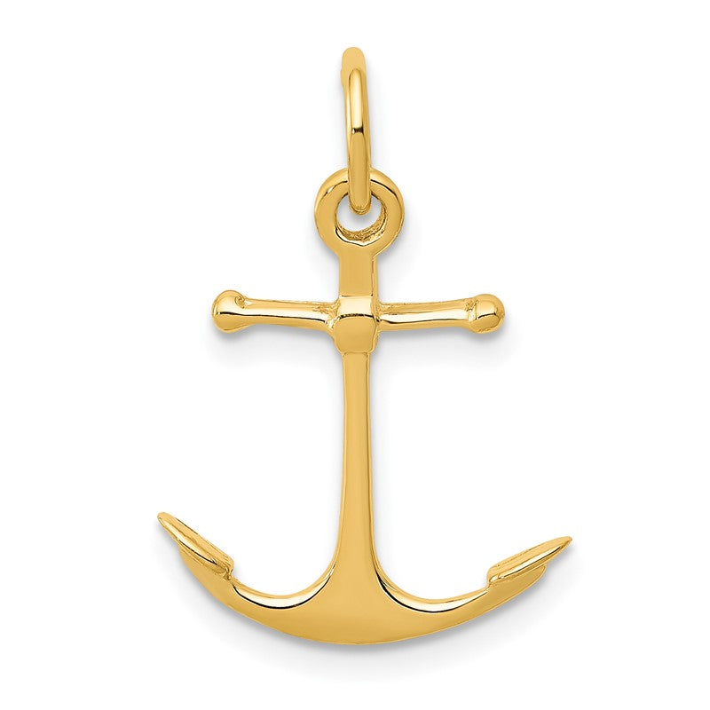 14K 3-D Anchor Charm A5059