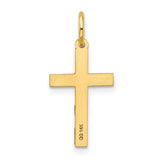14K Laser Designed Ichthus Cross Charm XR1200