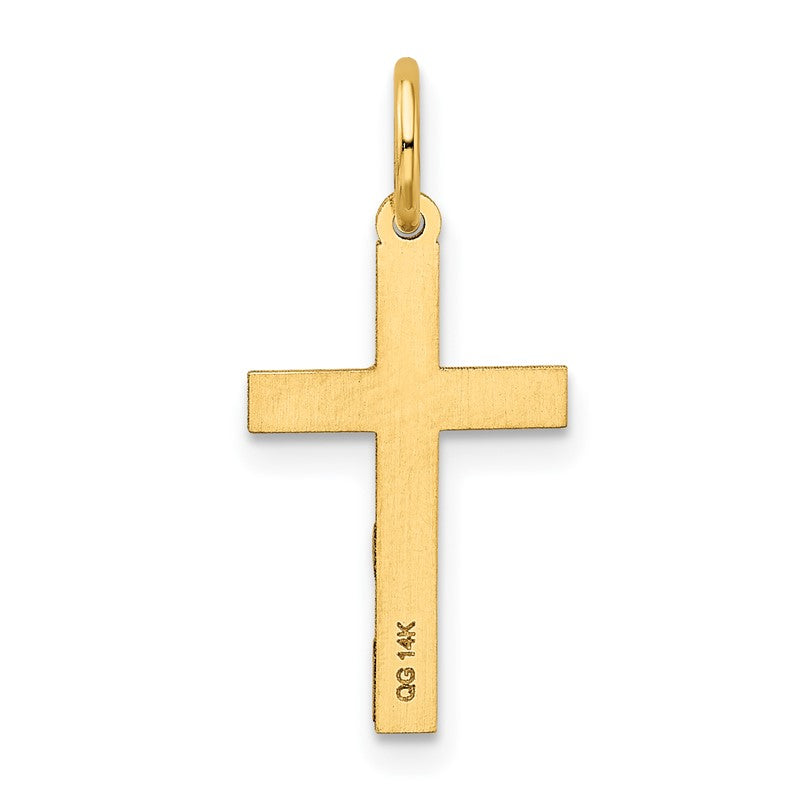 14K Laser Designed Ichthus Cross Charm XR1200