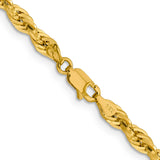 14K 26 inch 4.25mm Semi Solid Rope with Lobster Clasp Chain BC168